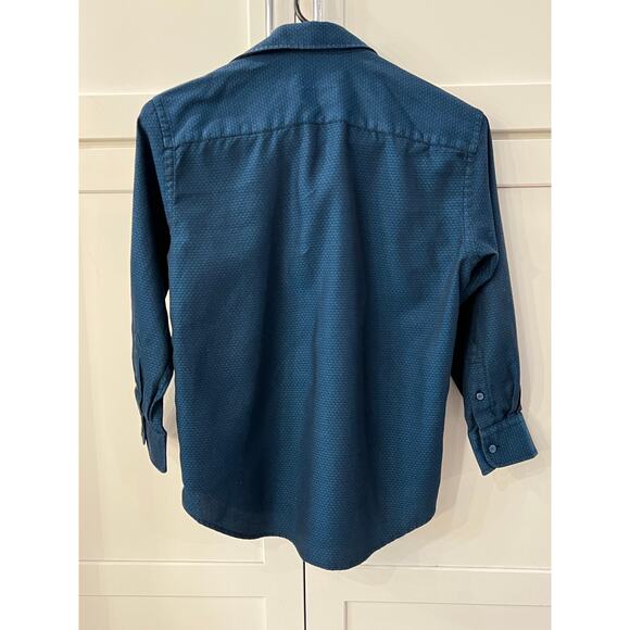 Thomas Dean Boys Shirt Sz S 8 Button Down Long Sleeve SET 2 Striped / Print TD - Picture 7 of 14